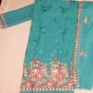 Woman's Unstitched Pakistani Suit